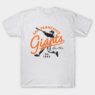 Retro Giants Willie Mays 3 by Buck Tee T-Shirt